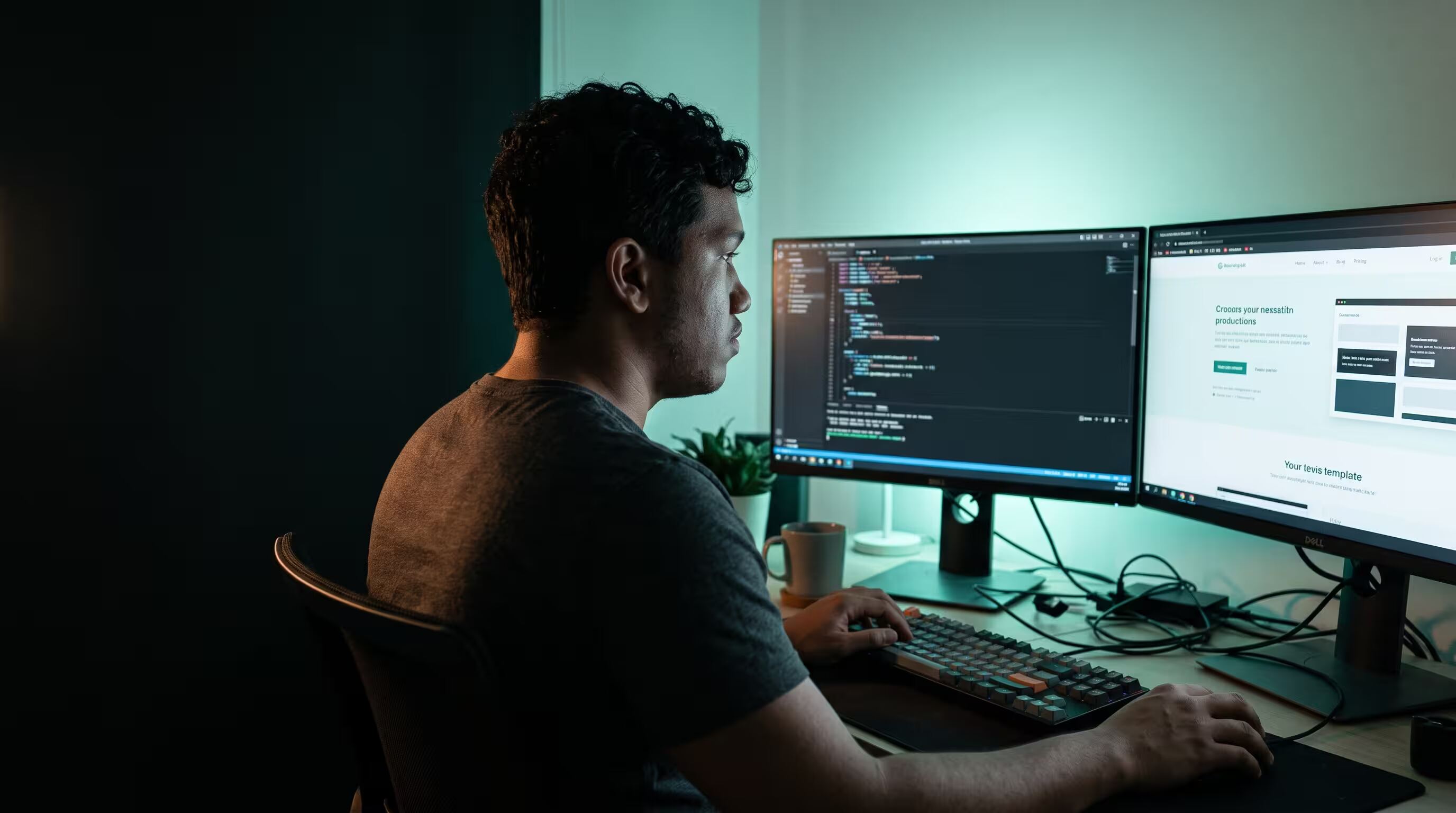 Carlos E. Seijas trabajando